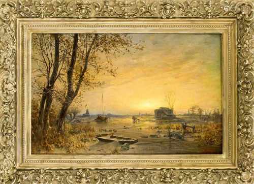 Hermann Eschke (1823-1900), deutscher Landschafts- und Marinemaler, stud. bei WilhelmKrause in