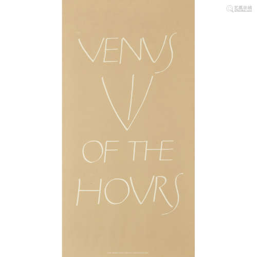 IAN HAMILTON FINLAY (SCOTTISH 1925-2006) & ROY COSTLEY VENUS OF THE HOURS, 1975 Printed at