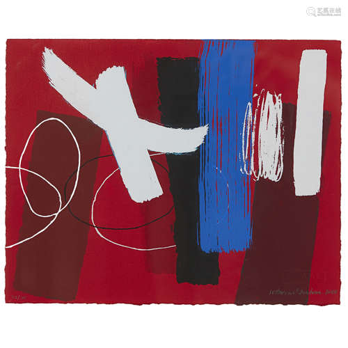 WILHELMINA BARNS-GRAHAM C.B.E., H.R.S.A., H.R.S.W. (SCOTTISH 1912-2004) MILLENIUM SERIES, RED,