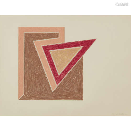 FRANK STELLA (AMERICAN B.1936) TUFTONBORO Signed and dated '74 in pencil, numbered 96/100, bearing