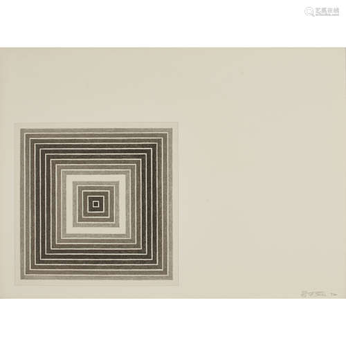 FRANK STELLA (AMERICAN B.1936) SHARPSVILLE, 1972 Signed and dated 1972, numbered 50/100,