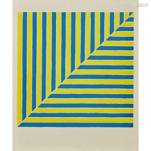 FRANK STELLA (AMERICAN B.1936) UNTITLED (RABAT), 1964 Unsigned, edition 500, screenprint 60cm x 50cm