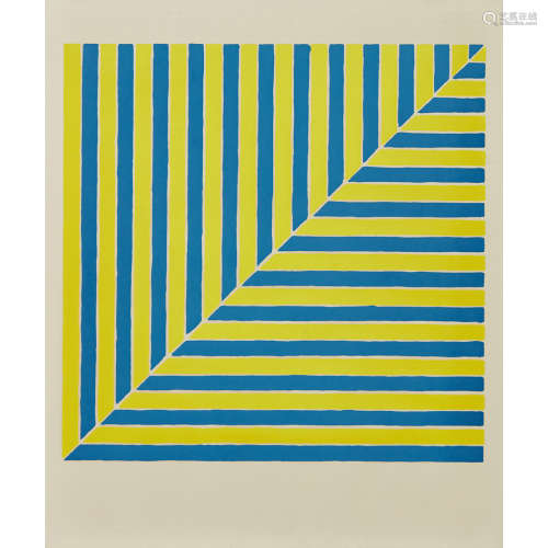 FRANK STELLA (AMERICAN B.1936) UNTITLED (RABAT), 1964 Unsigned, edition 500, screenprint 60cm x 50cm