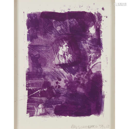 ROBERT RAUSCHENBERG (AMERICAN 1925-2008) FLOWER RE-RUN FROM THE SERIES REELS (B + C) Signed in