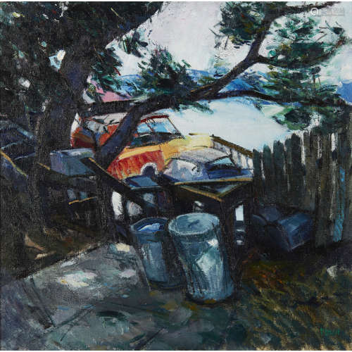 ARCHIE FORREST (SCOTTISH B.1950) SUNSET AVENUE, SAUSALITO, MARIN COUNTY, C.A. Signed, signed and