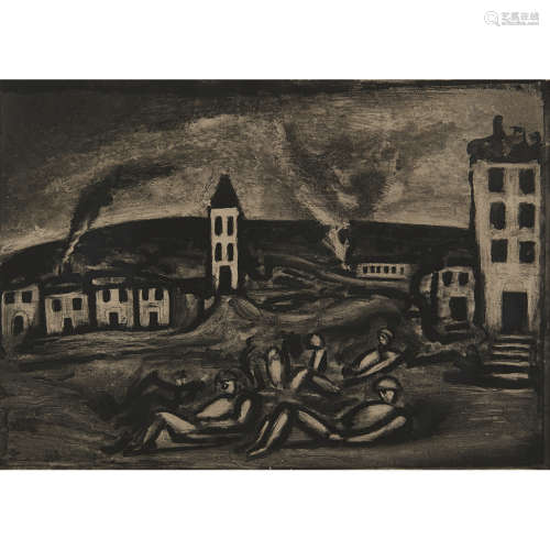 GEORGES ROUAULT (FRENCH 1871-1958) MON DOUX PAYS, OÚ ETES-VOUS?, FROM MISERERE Signed and
