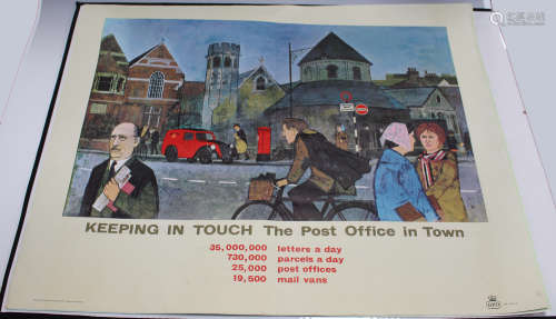 General Post Office (publishers) - 'Keeping in Touch, the Post Office in Town' (Advertising Poster),