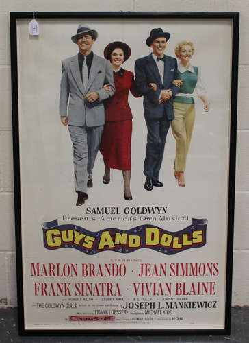 Samuel Goldwyn Productions (publisher) - 'Guys and Dolls' (Poster for the Movie), colour lithograph,