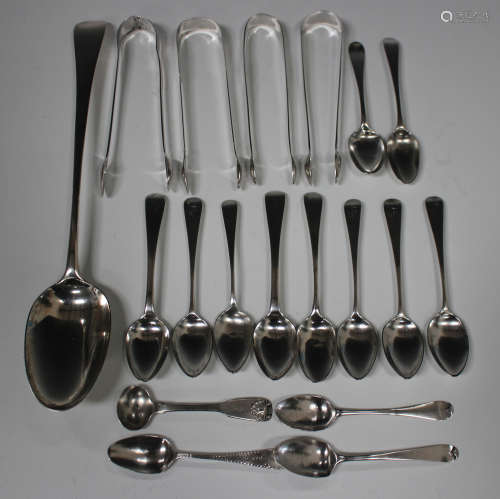 A George III silver Old English pattern serving spoon, London 1792 by George Smith & William