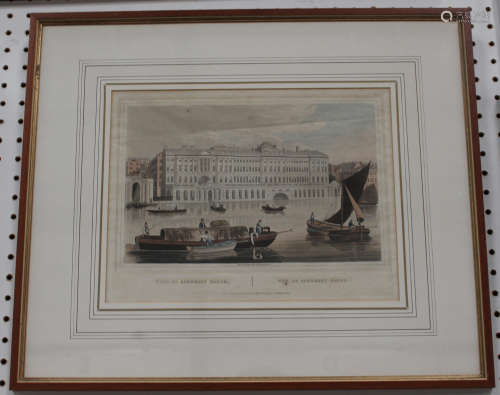 Robert Havell & Son - 'View of Somerset House' and 'A View of Blackfriars Bridge & St. Paul's', a