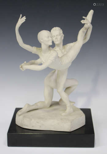 A Spode porcelain limited edition figure group by Enzo Plazzotta, modelled as ballerinas 'Antoinette