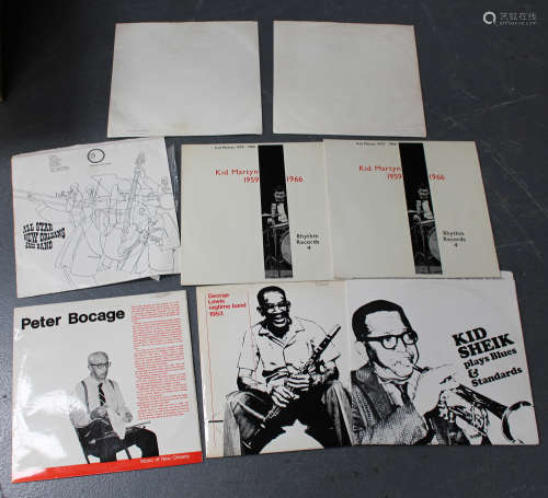 An LP record by Peter Bocage, 'Music of New Orleans' (Live at Tulane University 1962), on Mono