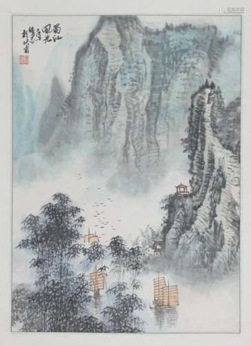 SUN BO ZHI CHINESE PAINTING, ATTRIBUTED TO