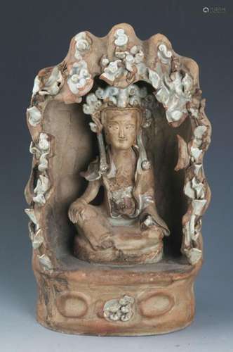 FINE PORCELAIN GUAN YIN MODEL, SHI WAN YAO