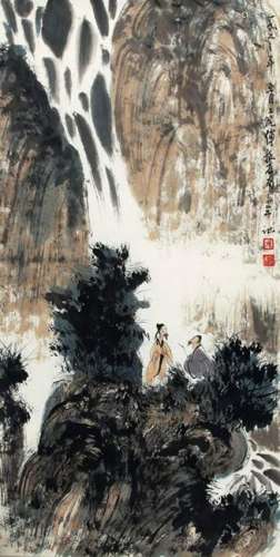 FU BAO SHI CHINESE PAINTING (ATTRIBUTED TO )