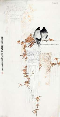 QIN TIAN ZHU, CHINESE PAINTING ATTRIBUTED TO