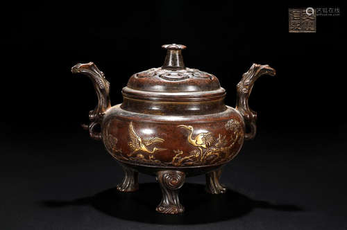 GILT BRONZE EAR CENSER