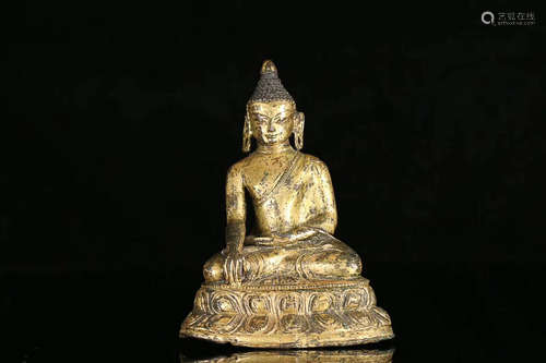 GILT BRONZE SAKYAMMUNI ORNAMENT