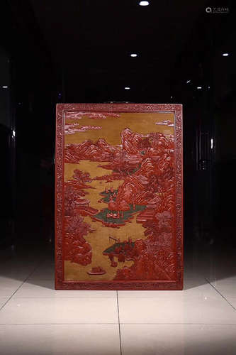 LACQUER CARVING SCREEN