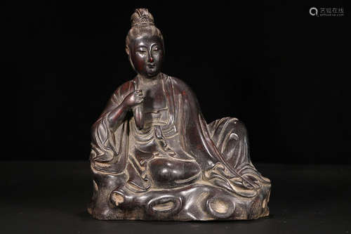 ZITAN WOOD GUANYIN ORNAMENT