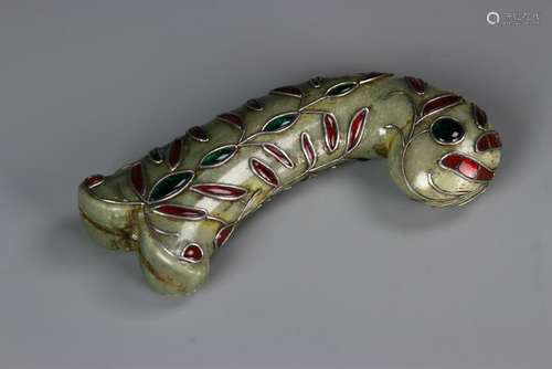 Indian Islamic Jade Dagger Handle