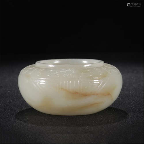 CHINESE WHITE JADE WATER POT