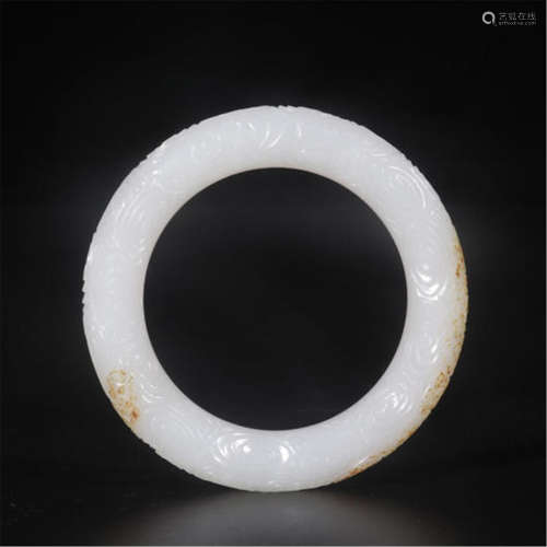 CHINESE WHITE JADE BANGLE