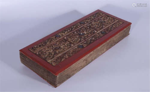 TIBETAN BUDDHIST INSCRIPT BOOK