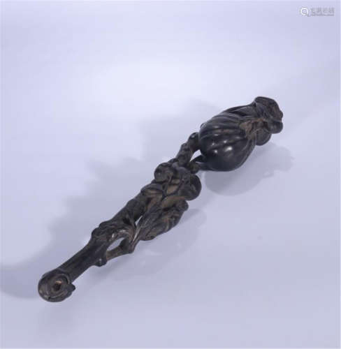 CHINESE HARDWOOD ZITAN RUYI SCEPTER