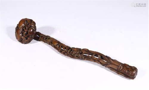 CHINESE BOXWOOD RUYI SCEPTER