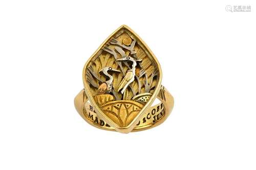 A dress ring, circa 1980