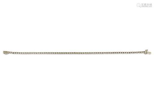 A diamond line bracelet