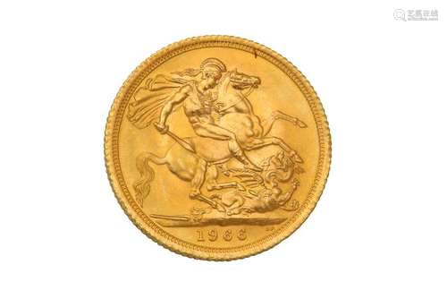 A gold sovereign