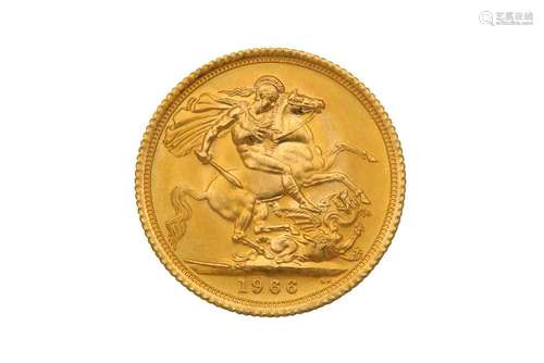 A gold sovereign