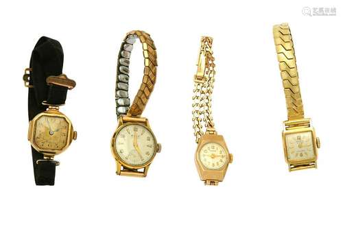 4 WRISTWATCHES