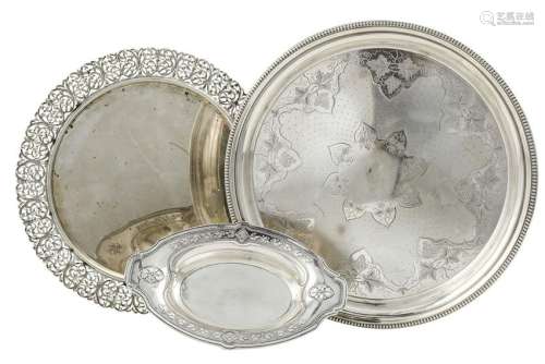 A mid to late 19th century French 950 standard dish,