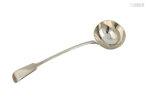 A Victorian sterling silver soup ladle, London 1869 by