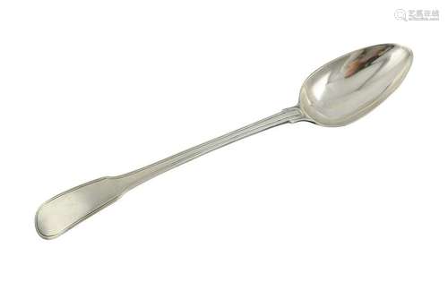 A George III sterling silver basting spoon, London