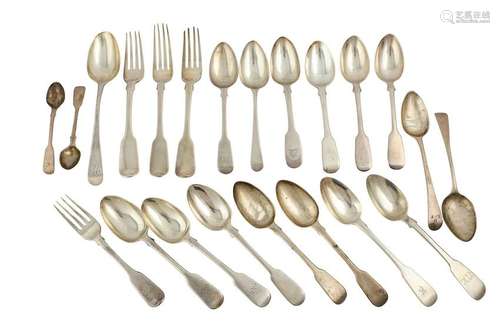 A large mixed group of George III - Victorian sterling