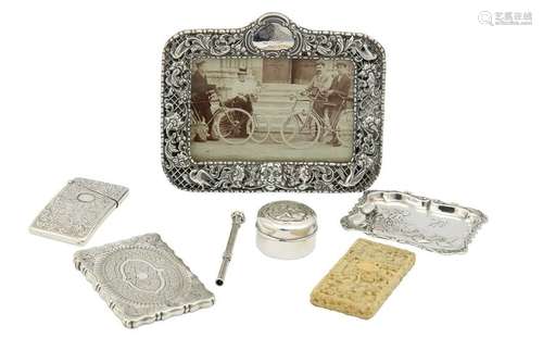 A mixed group of Victorian - George V sterling silver