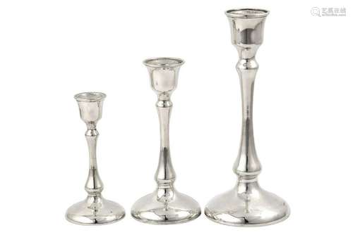 A graduated set of three late 20th century Greek