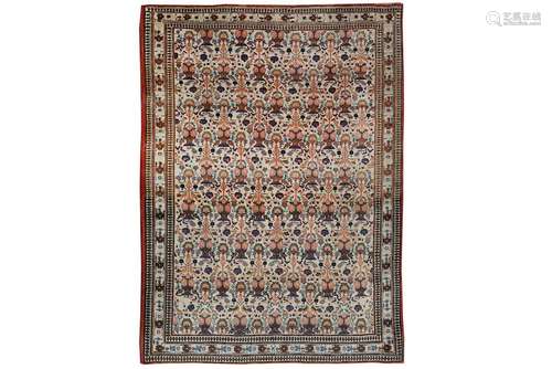 A FINE VERAMIN RUG OF ZILI SULTAN DESIGN, NORTH PERSIA