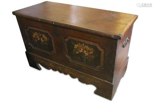 A 19th Century continental pine coffer