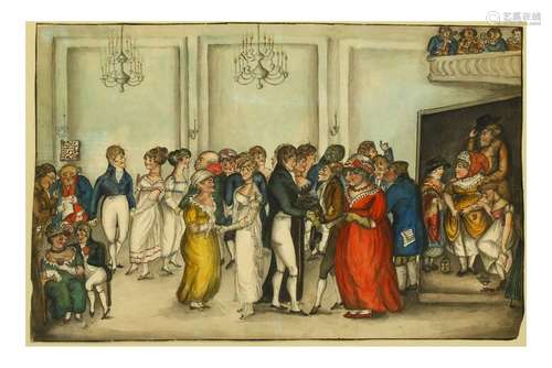 Cruikshank (George), attributed to.-