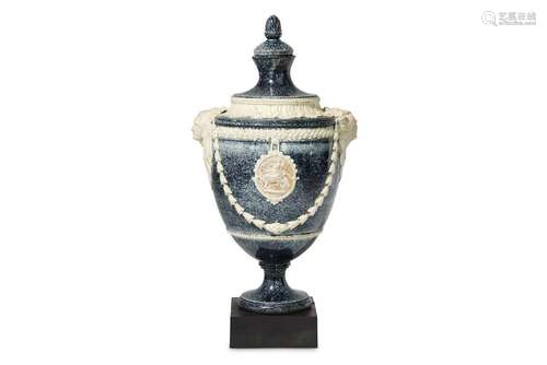 An 18th Century creamware vase by Humphrey Palmer,