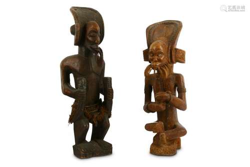 TWO CHOKWE FIGURES