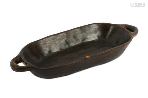 A CEREMONIAL WOOD BOWL