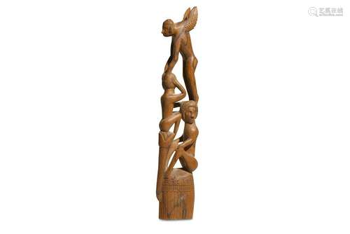 A FIGURAL GROUP, PAPUA NEW GUINEA