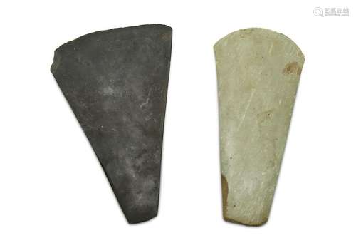 TWO HIGHLANDS STONE AXE HEADS, PAPUA NEW GUINEA