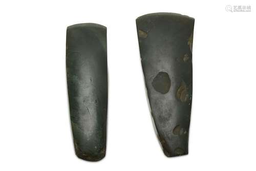 TWO HIGHLANDS STONE AXE HEADS, PAPUA NEW GUINEA